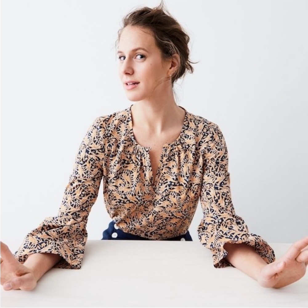 Drakes of London J. Crew Giraffe Blouse